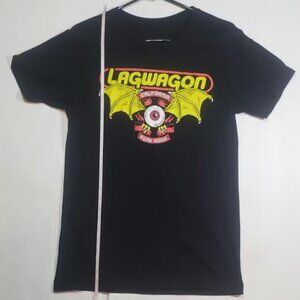 Vintage Lagwaton ''California Punk Rock'' Flying Eyeball Black T-shirt